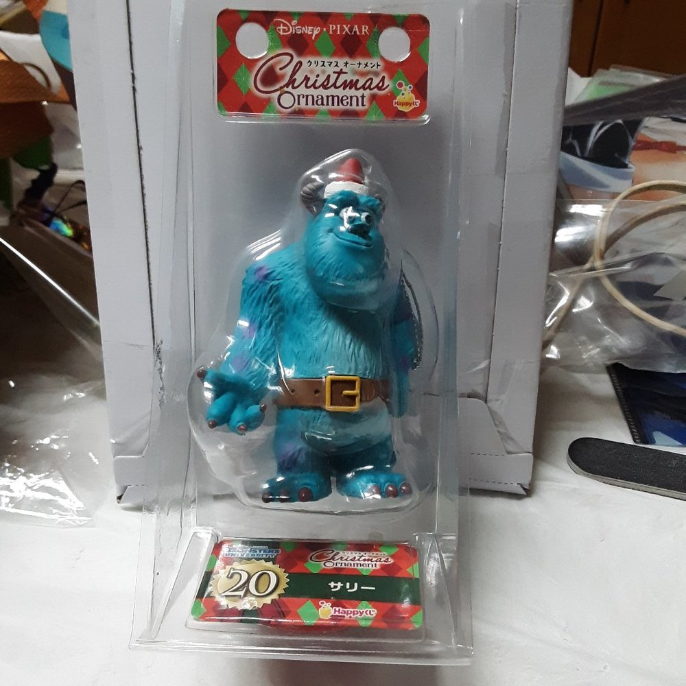 Disney Japan Monsters Inc Sully Christmas Ornament Happy Kuji Prize Figure Pixar